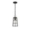Z-Lite Helix 1 Light Outdoor Chain Mount Ceiling Fixture, Black And Clear Seedy 591CHM-BK - alternate 4